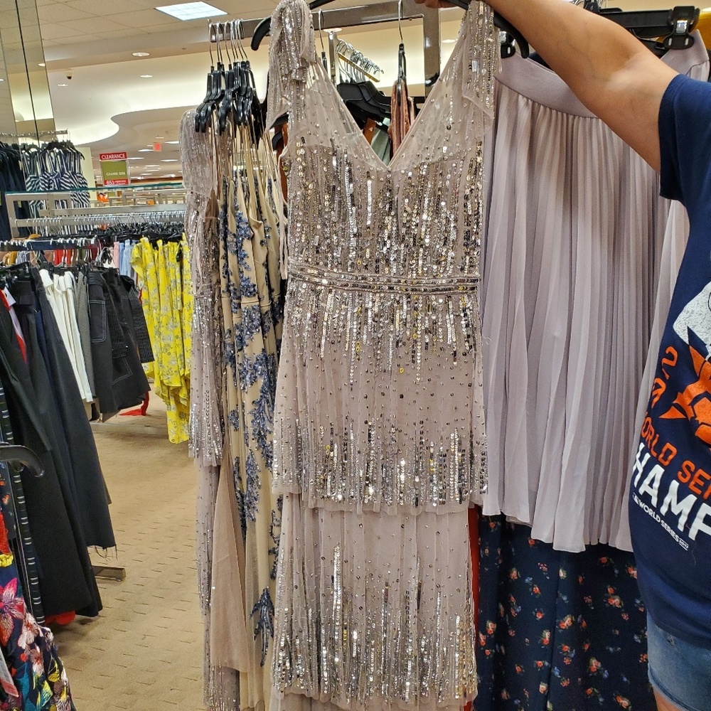 Gianni Bini Sequin Formal Blush Dress